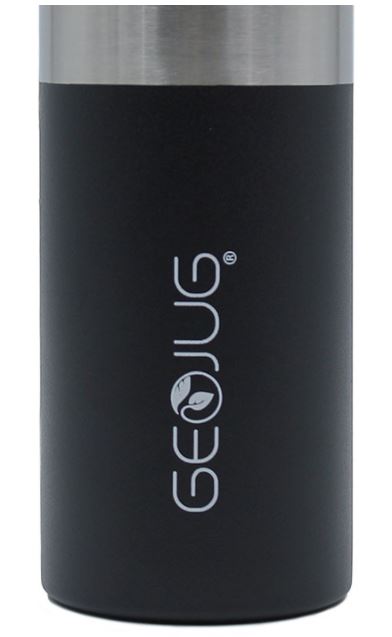 G-1018BK GEOJUG 18OZ STAINLESS STEEL VACUUM INSULATED WATER BOTTLE BLK 12/C