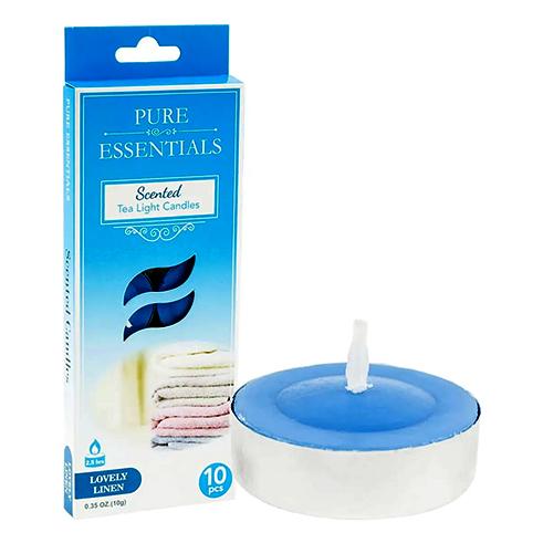 DV-37978-CANDLE TEALIGHT , 10PK LOVELY 12/PK