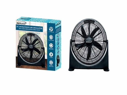 [492322] F-20BKR  20" AIR CIRCULATOR FAN BLK 1/